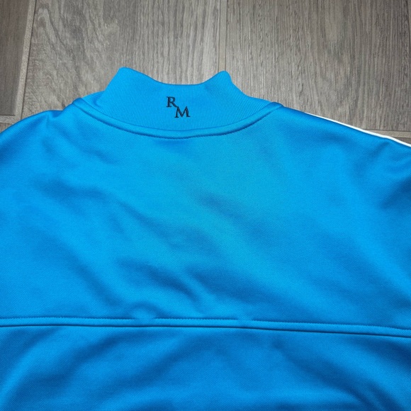 Adidas Real Madrid Track Jacket Blue White XL Soccer Full Zip Embroidered Crest. - Picture 11 of 12